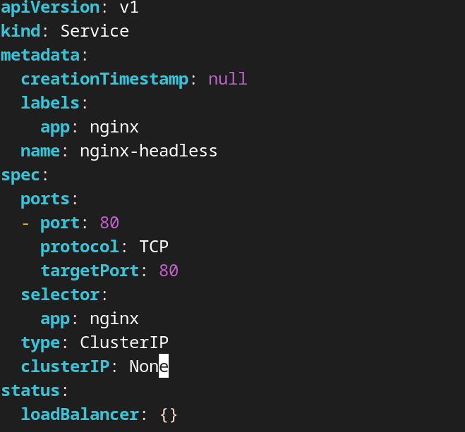 service manifest